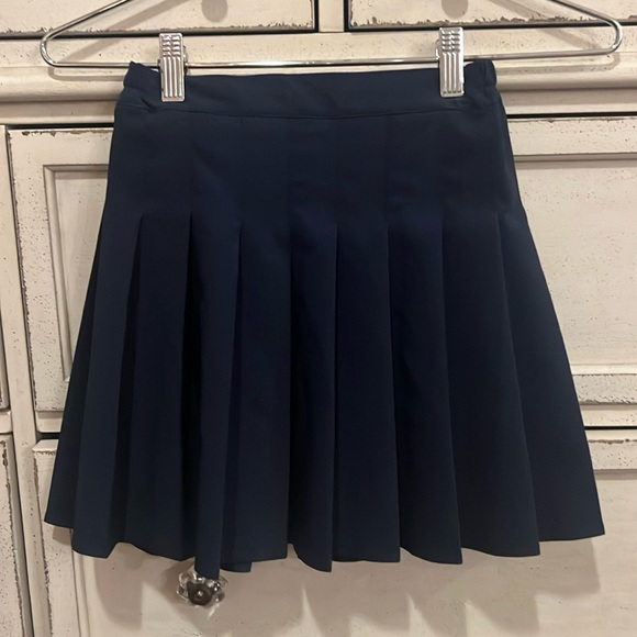 Little Big Girls Kid Pleated Tennis Skirt School Uniform Navy Blue 8-9 Years Old - Picture 3 of 11